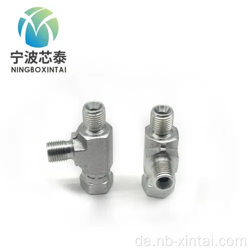 Jic Female npt Thread Zweig -T -Shirt -Adapter